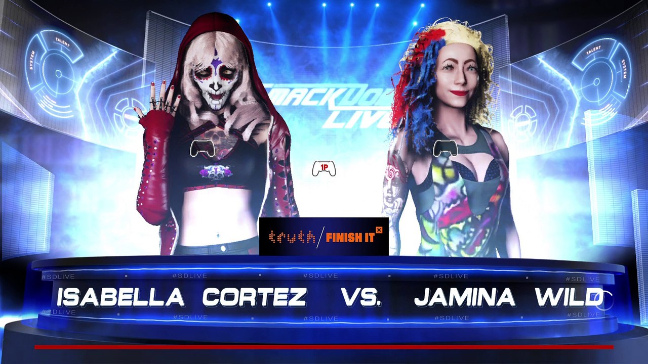Isabella Cortez vs. Jamina wild in a singles match.