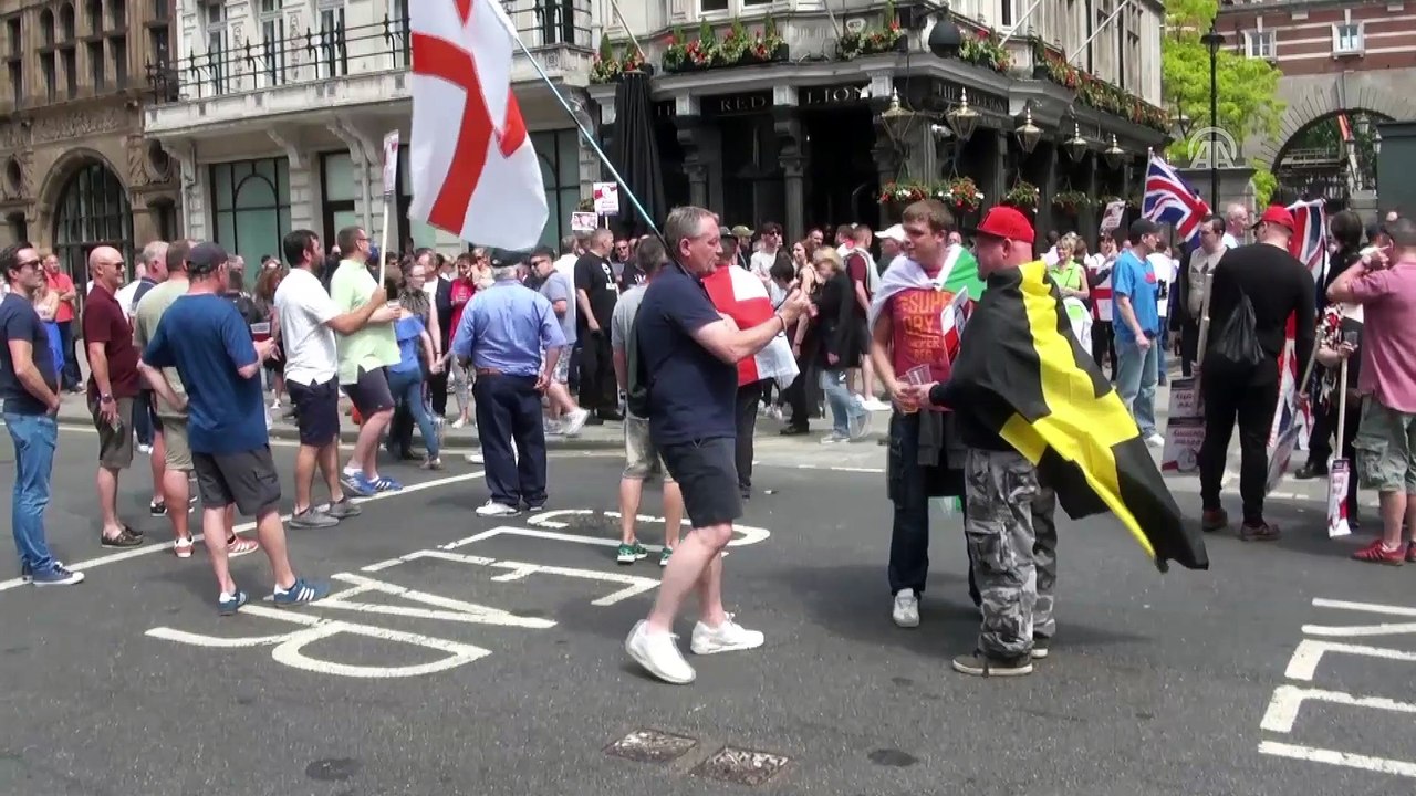 Aşırı sağcı gösteri - LONDRA