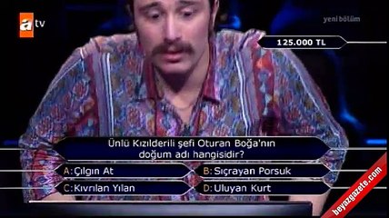Kim Milyoner Olmak İster'de ilginç soru