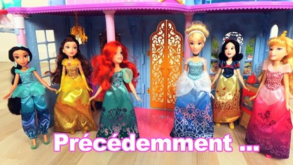 SWAP de ROBES des PRINCESSES DISNEY dans la baignoire du château !