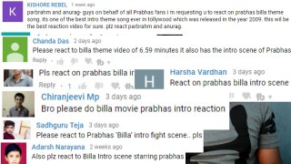 Billa Theme Song REACTION | Prabhas, Anushka | Parbrahm & Anurag