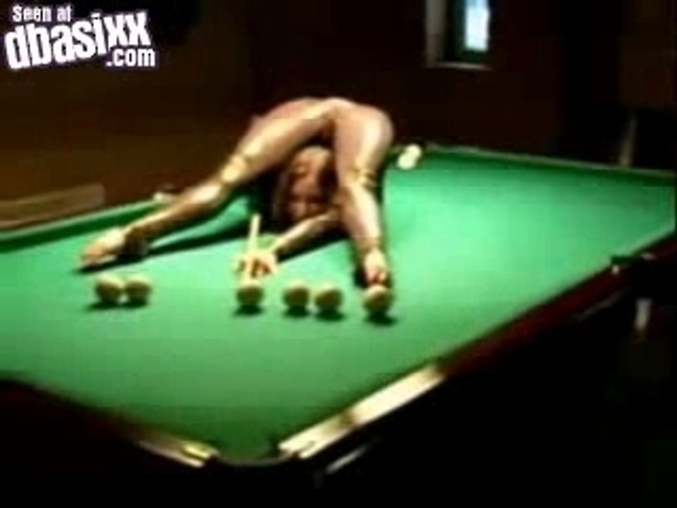 Athletic Woman Pool Player