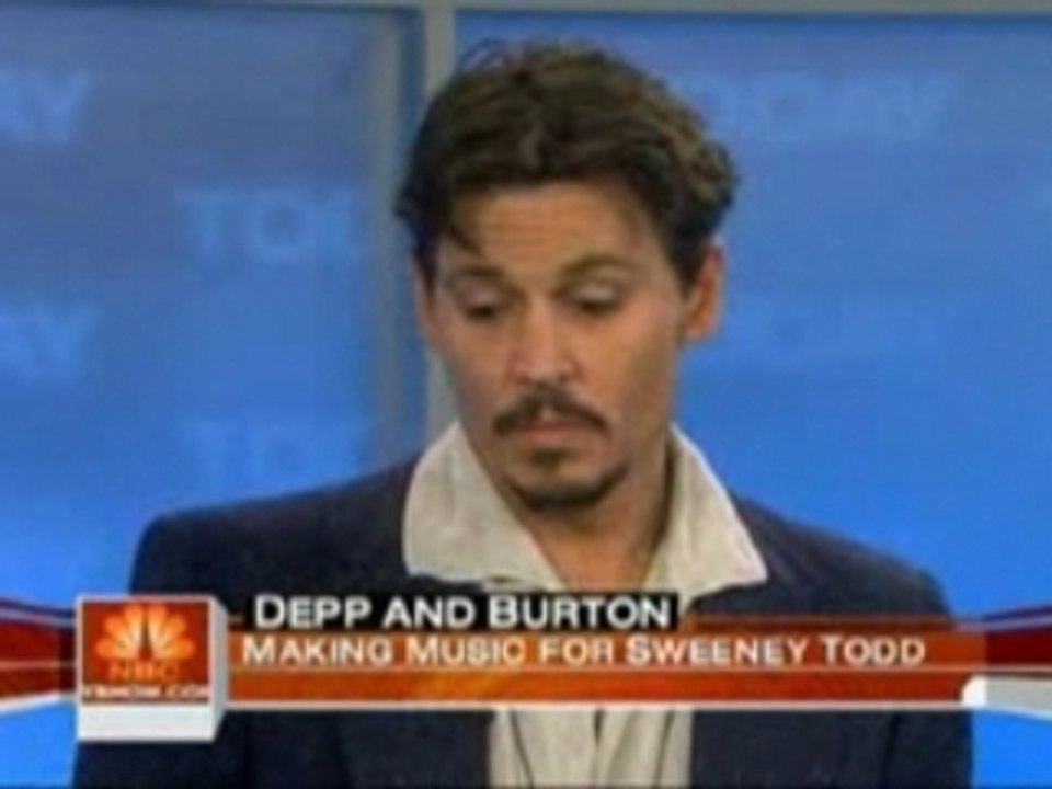 Johnny Depp & Tim Burton in The Today Show - 5 Déc.07