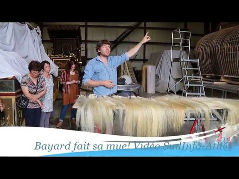 Ath: le Cheval Bayard dénudé pour se faire une beauté