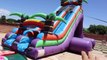 GIANT World's Largest Inflatable Swimming Pool Floatie Biggest Water Slide!!