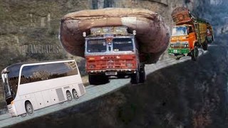 The Most Dangerous Mountain  Route For Busses & Truck