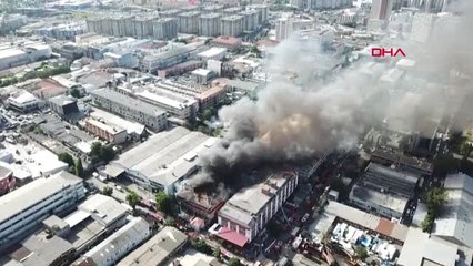 Davutpaşa Fabrika Yangınının Havadan Görüntüleri Hd 4
