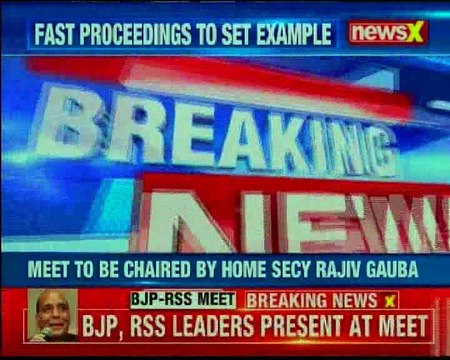 RSS-BJP meet underway at Home Minister Rajnath Singh's residence