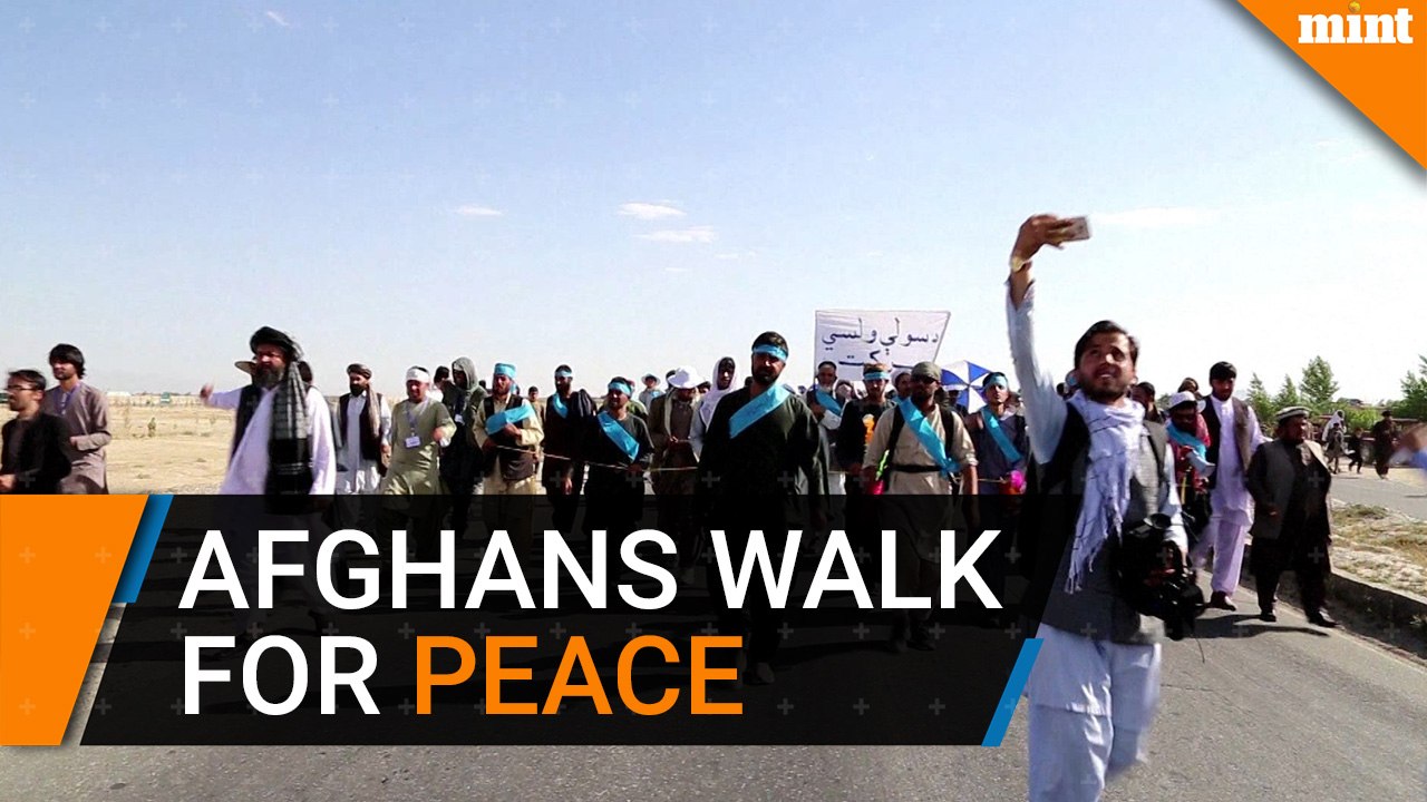 Afghans walk hundreds of kilometres for peace