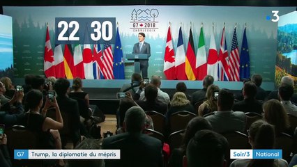 Tải video: G7 : Donald Trump déconcerte Emmanuel Macron et Angela Merkel