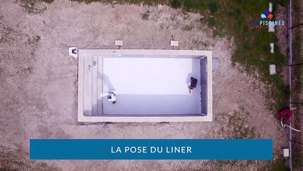 EcoPiscines  : la pose du liner
