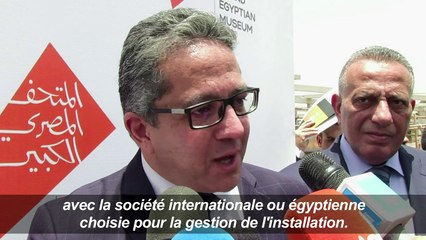 Présentation du chantier de construction du Grand musée égyptien