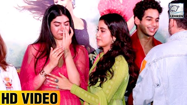 Janhvi & Khushi Kapoor CRYING After Watching Dhadak Trailer