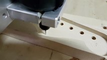 GVR Headstock CNC Routed / Engraved Logo Test - GVR Guitars Fender Stratocaster Replacement Neck
