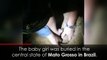 Newborn baby rescued in Brazil after being buried alive