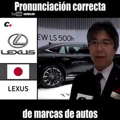 CORRECTA PRONUNCIACIÓN DE LAS MARCAS MAS FAMOSAS  DE VEHÍCULOS DEL MUNDO