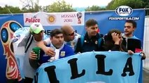 Rusia 2018: fanáticos argentinos se burlan de Chile al ritmo de 'Bella Ciao'