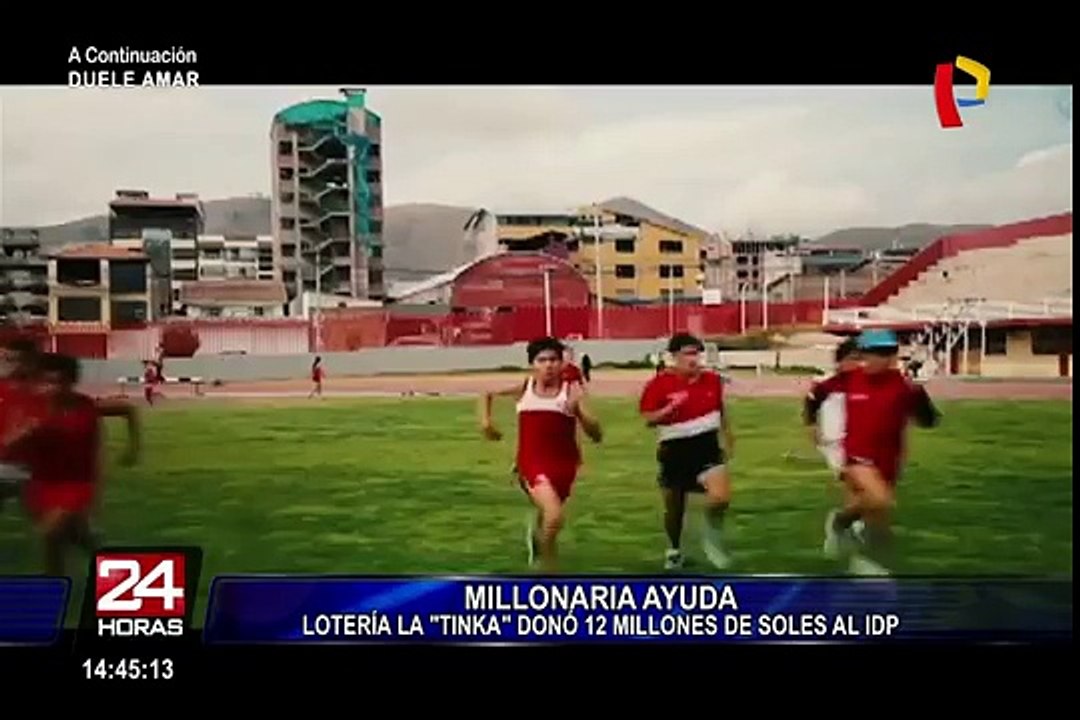 Videna: IPD recibe más de 12 millones de soles de lotería no cobrada