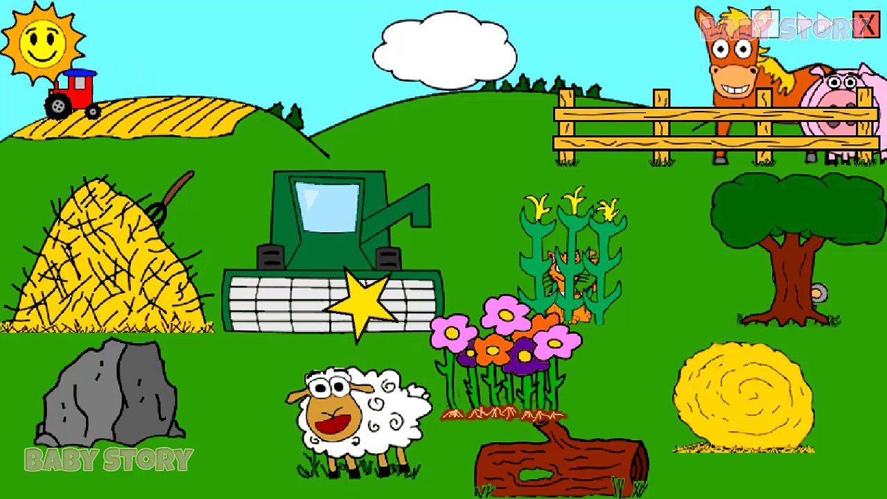 Hide and Seek 5 with Animals Let's Learn The Names and sound Of Animals for Kids