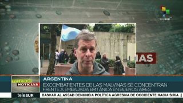 Conmemoran excombatienes argentinos Día de la soberanía sobre Malvinas