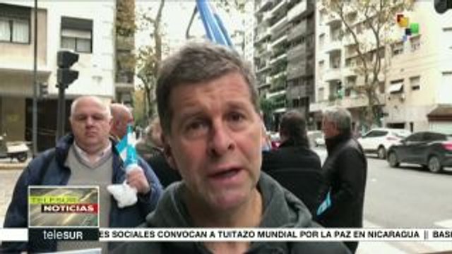 Excombatientes argentinos protestan por la soberanía de Malvinas