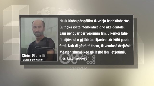 Ora News - Burri që vrau gruan u kërkon ndjesë fëmijëve: I lashë mes katër rrugëve