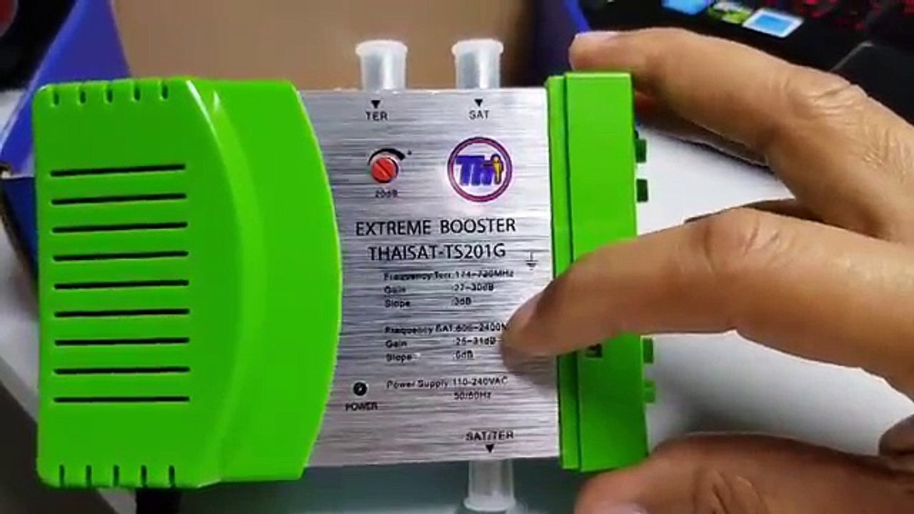 รีวิว Extreme Booster ลิขสิทธิ์เฉพาะของบ. Thaisat โดย อ.มนตรี รวมดิจิตอลทีวีและจานดาวเทียม