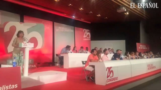 Juventudes Socialistas abuchean a Carmen Calvo por su opinión contra la gestación subrogada