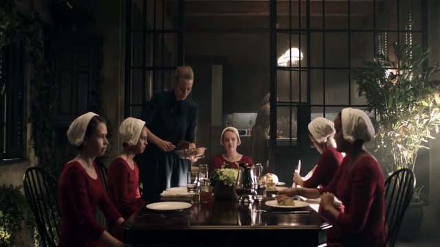 The Handmaids Tale Senera invites the handmaids to see June Season 2 Episode 6
