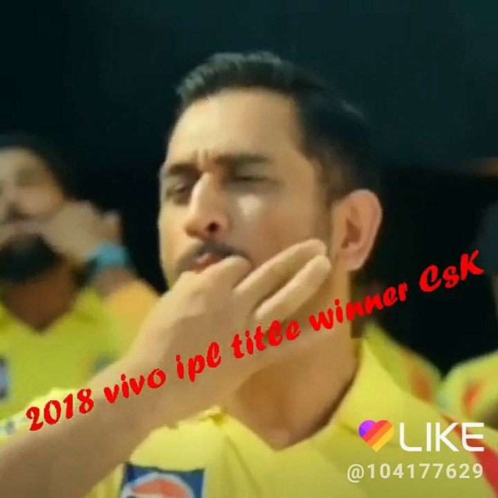 CSK  IPL  TITEL  WIN  2018