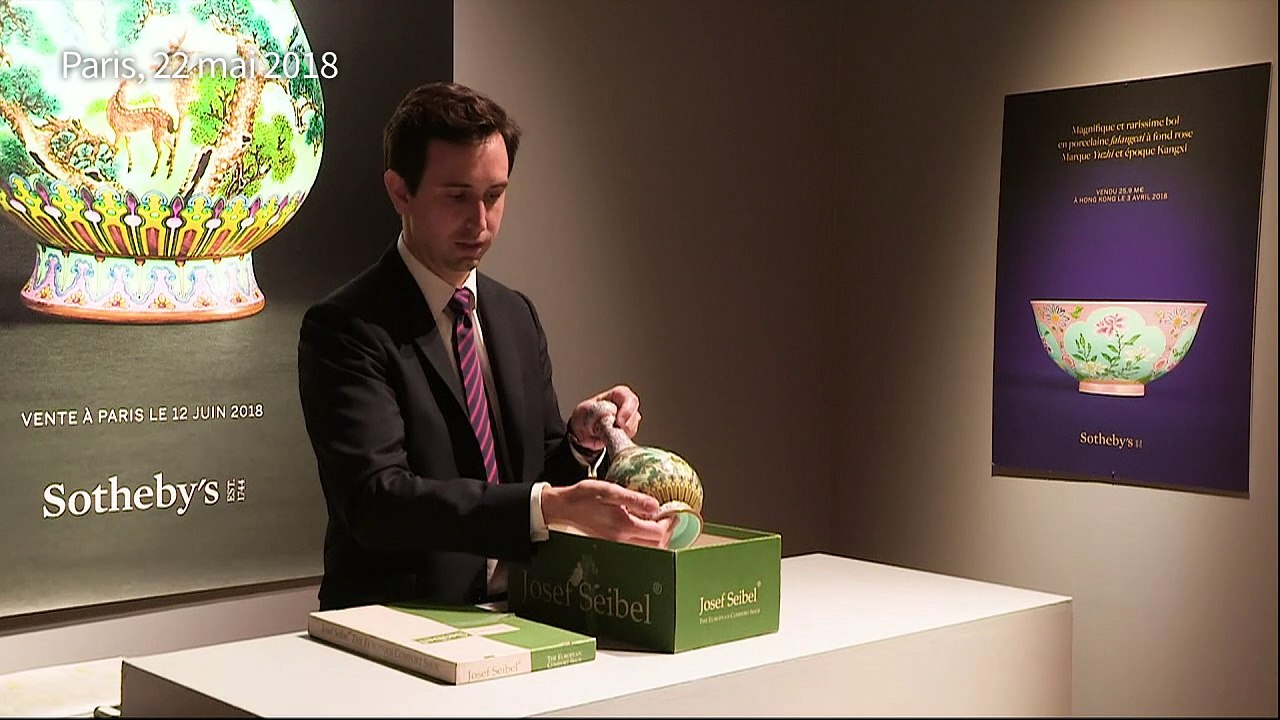 Un vase chinois du 18e siècle vendu aux enchères 16,2 M d'euros