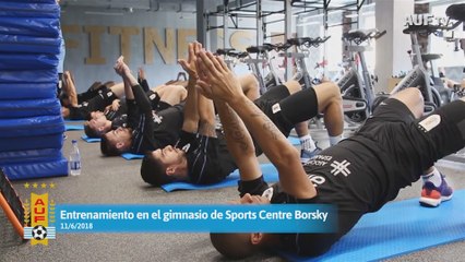 Uruguay realiza su primer entrenamiento en Rusia