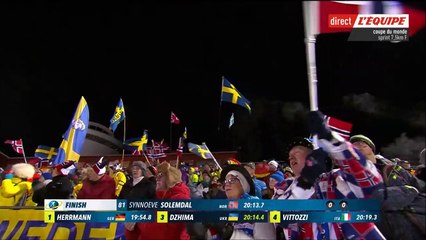 CdM biathlon Östersund (S1) - sprint F, 01 déc 2017 (partie 2 sur 2), Justine Braisaz 2e