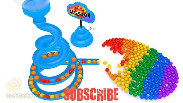 APRENDA AS CORES COM AS BOLAS COLORIDAS NO ESCORREGADOR GIGANTE