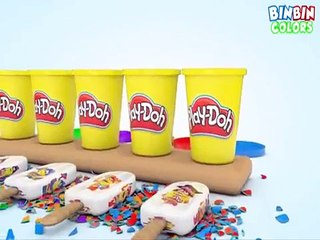 Aprenda cores com sorvete Popsicles Rainbow for Kids #z Color