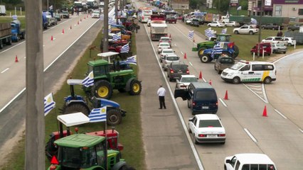Protesto no Uruguai