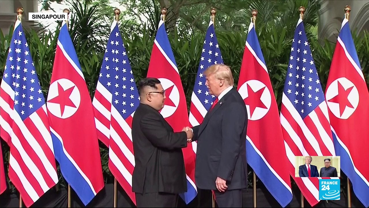 Donald Trump et Kim Jong-un ont échangé une poignée de main