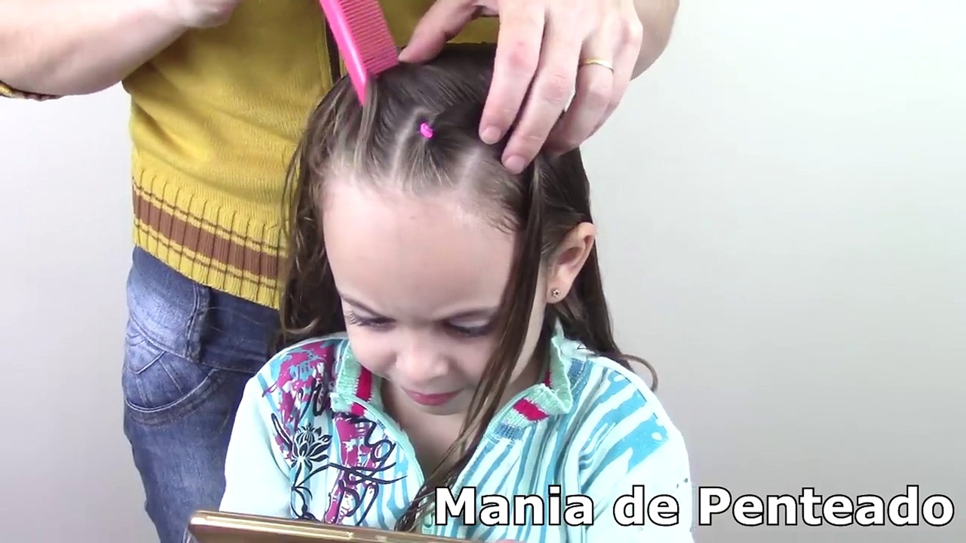 Penteado Infantil fácil com ligas e trança bolha - Vídeo Dailymotion
