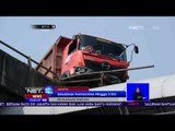 Truk Sampah Nyaris Terjatuh dari Tol Layang - NET 12