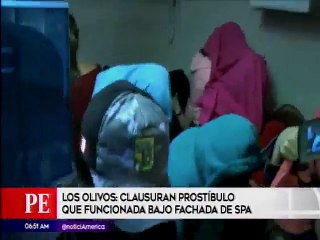 Los Olivos: clausuran prostíbulo que funcionaba bajo fachada de spa