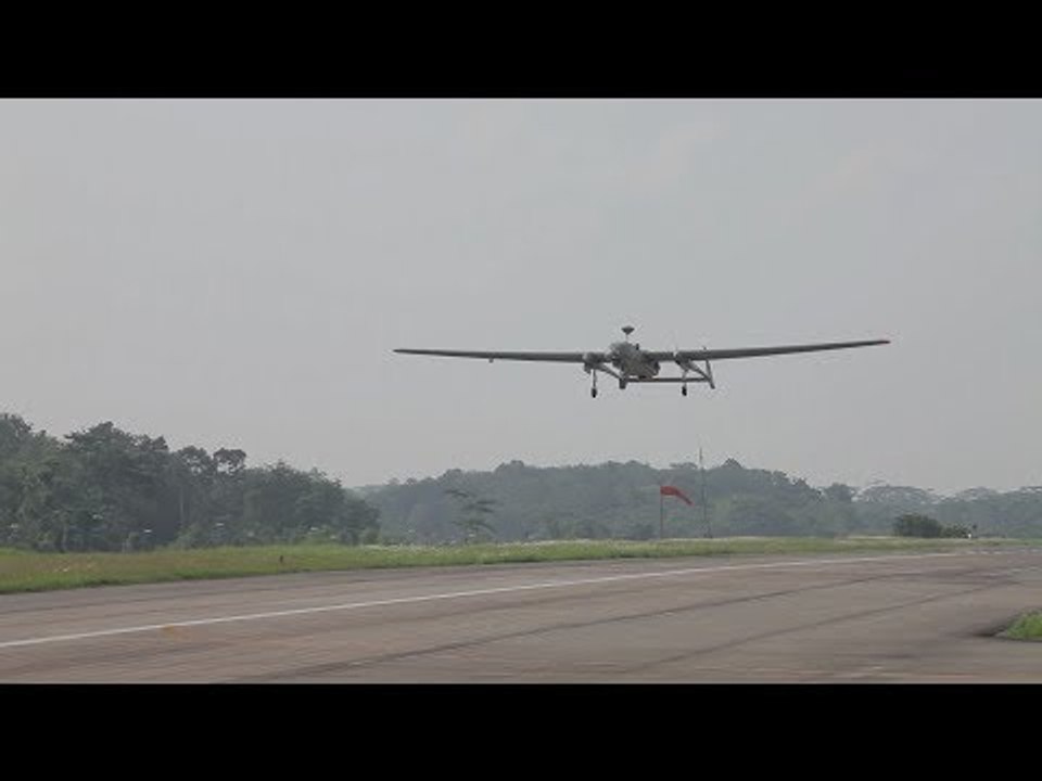 Singapore Air Force plane takes off to provide surveillance