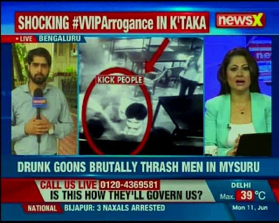 VVIP arrogance JDS neta's men assault people; is this how they'll govern us