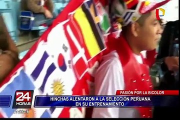 Moscú: cientos de hinchas asistieron al primer día de entrenamiento de la Bicolor
