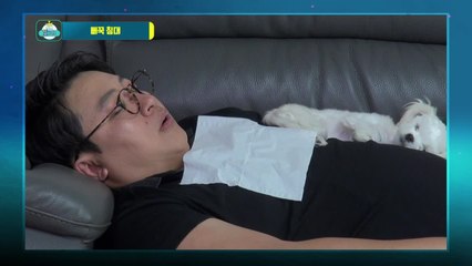 켠왕 최초! 본격 허준&강아지와 함께 잠방입니다♥