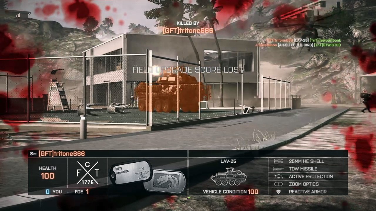 Battlefield kill bird
