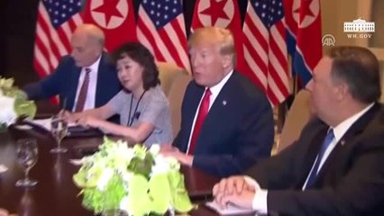 Singapur'daki Trump-Kim Zirvesi - Heyetler Arası Görüşme
