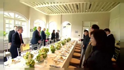 تعرف على طاولة غداء ترامب وكيم في سنغافورة