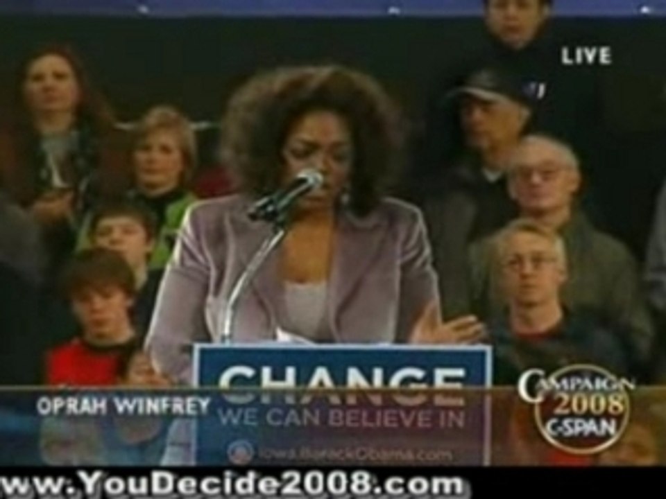 Highlights of Oprah Winfrey's Iowa speech for Barack ...