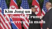 Poignée de mains historique entre Kim Jong-un et Donald Trump à Singapour
