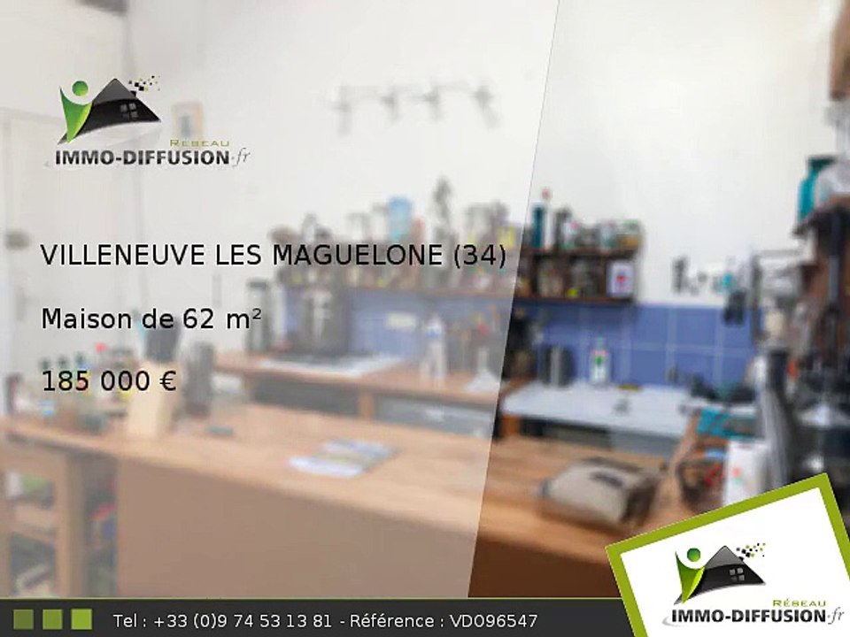 Maison A vendre Villeneuve les maguelone 62m2 - Centre du village